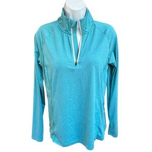 UPF 50+ Blue Long Sleeve Performance Long Sleeve Size Small